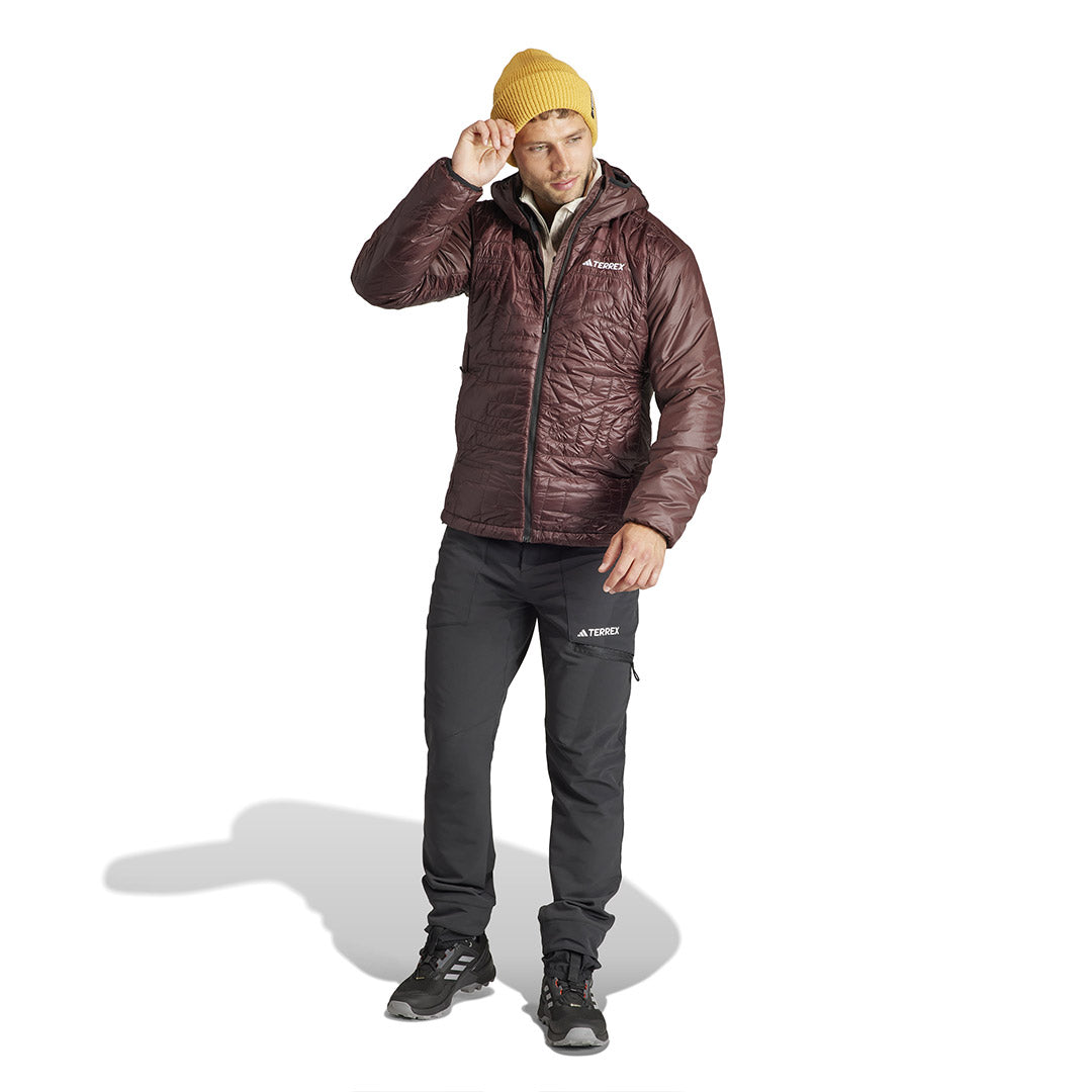 Adidas Men's Terrex Xperior Varilite Hooded Jacket - Lightweight Waterproof Hiking Jacket for Outdoor Adventures (IB4231) | Perfect for Camping, Trekking & Mountain Climbing