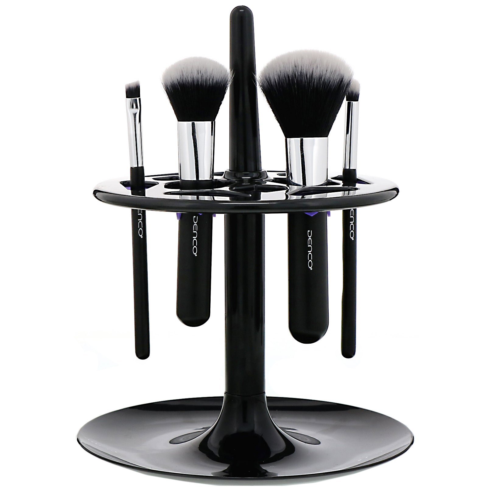 Flip to Dry Brush Organizer & Drying Rack - Space-Saving Makeup Brush Holder for Bathroom Countertop & Vanity Organization