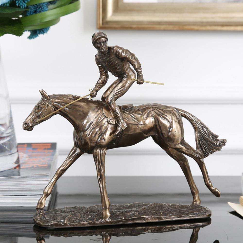 European Resin Horse Sculpture - Handcrafted Hanging Ornaments for Home Decor, Study Desk & Living Room | Perfect for Farmhouse, Rustic & Boho Interior Design Styles