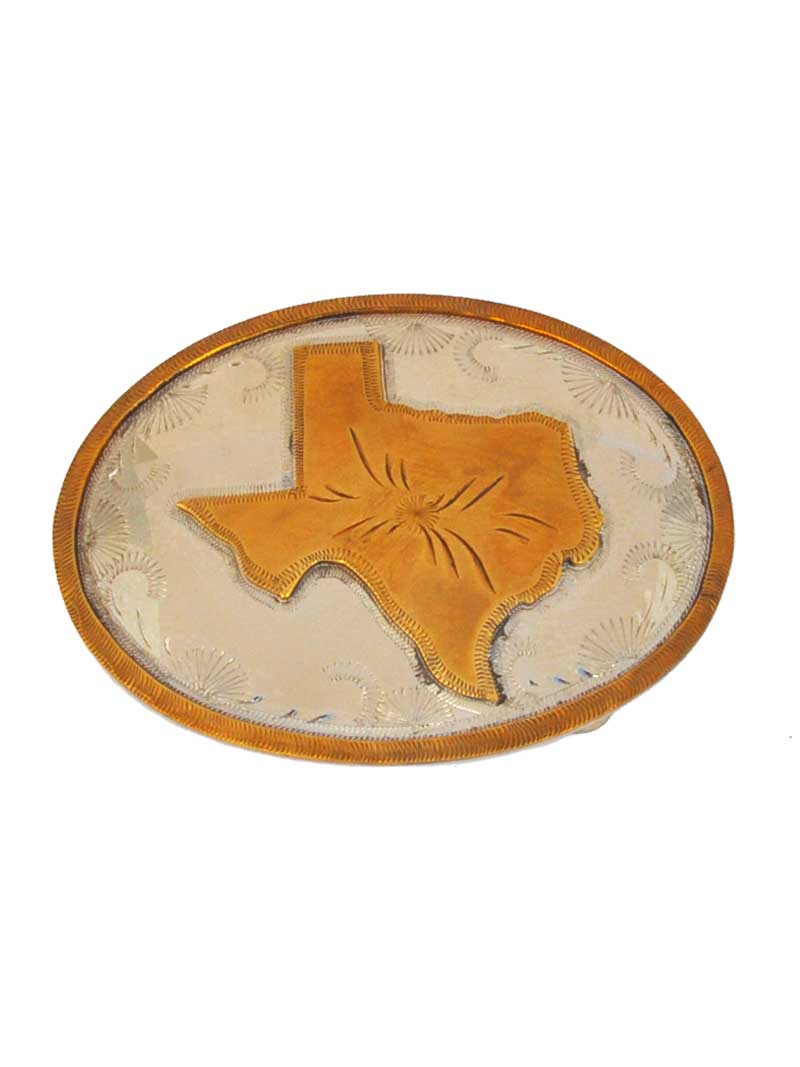 Johnson & Held JHTEXAS Handcrafted Nickel Silver Texas State Belt Buckle for Men - Western Style Cowboy Accessory for Rodeo, Ranchers & Texas Pride Gifts