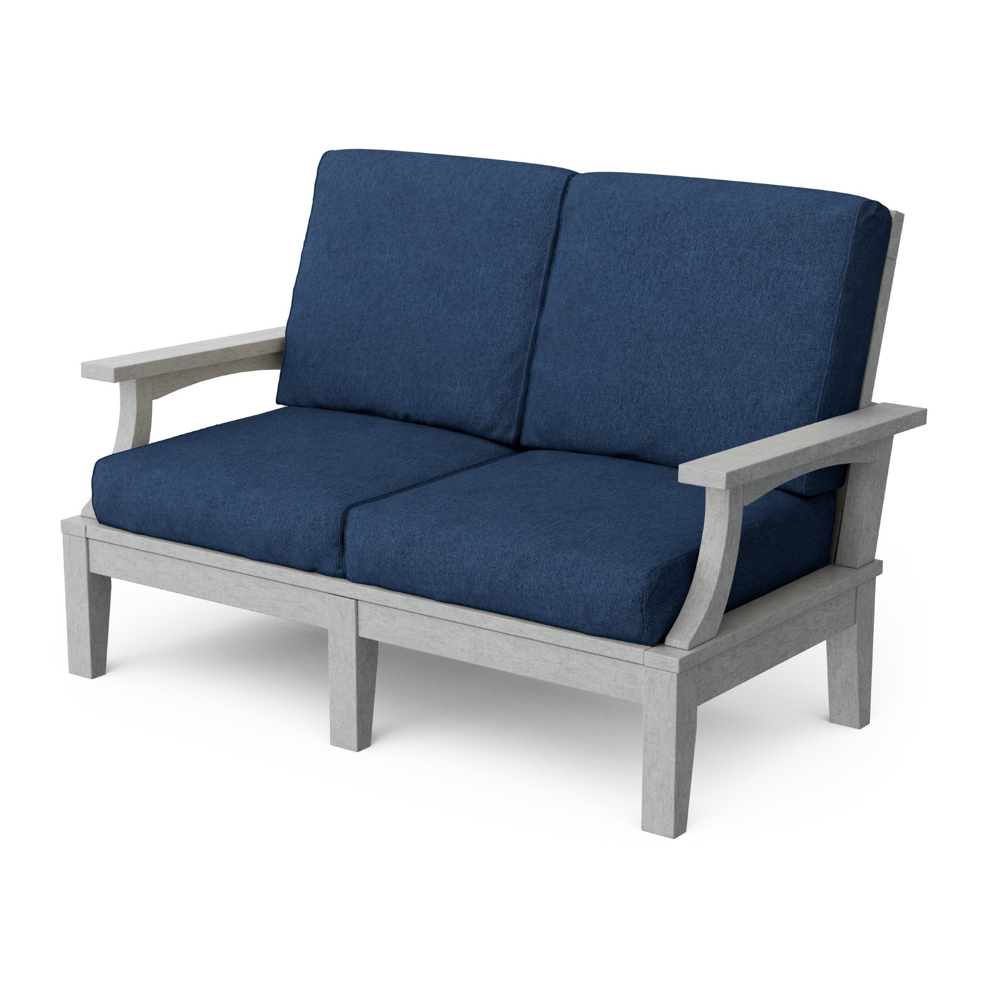 Heritage Deep Seating Love Seat Cushioned Sofa - Outdoor Patio Furniture for Garden, Poolside & Backyard Relaxation