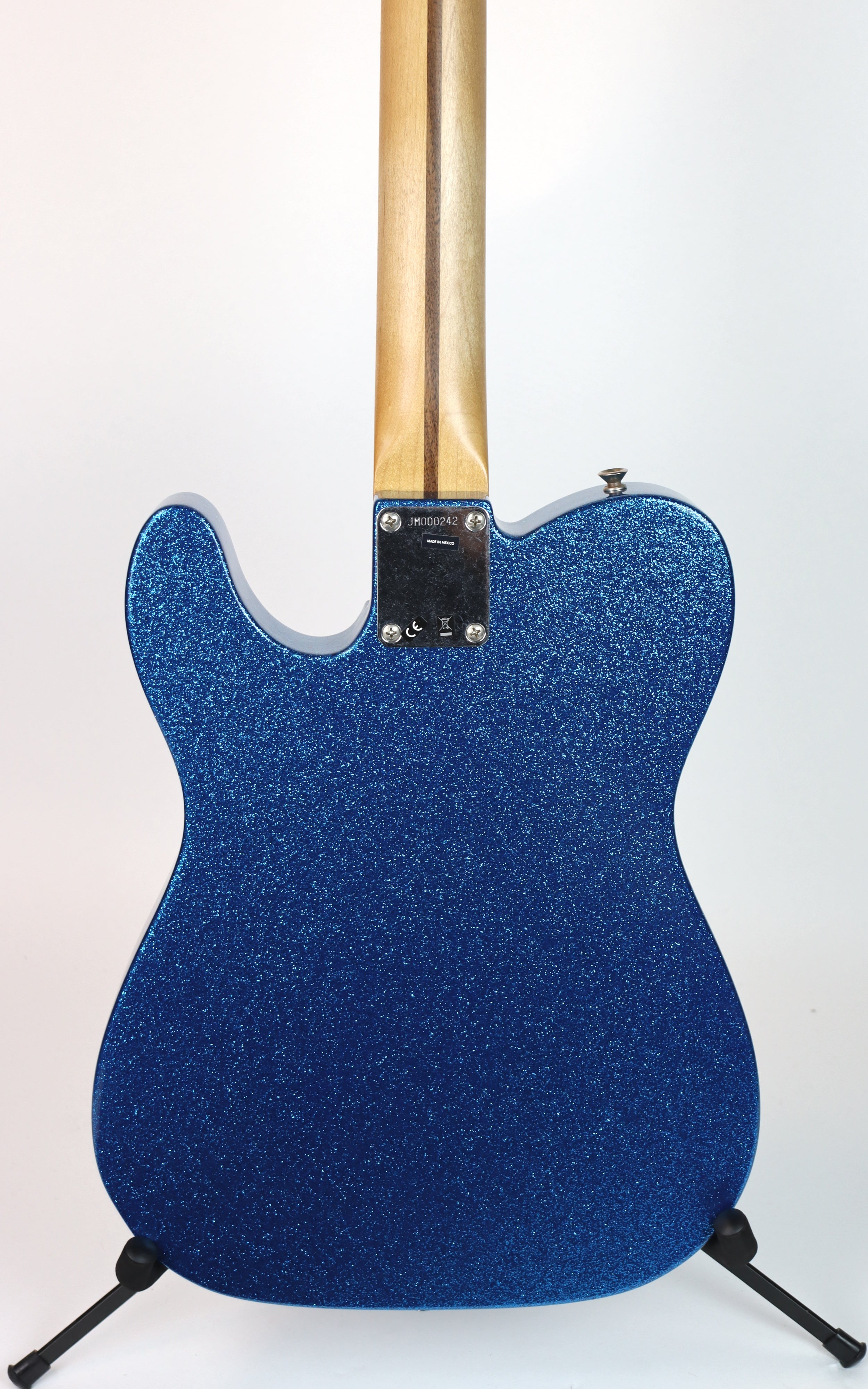 Fender J Mascis Telecaster Electric Guitar - Bottle Rocket Blue Flake Finish | Professional Grade for Rock, Blues & Stage Performance