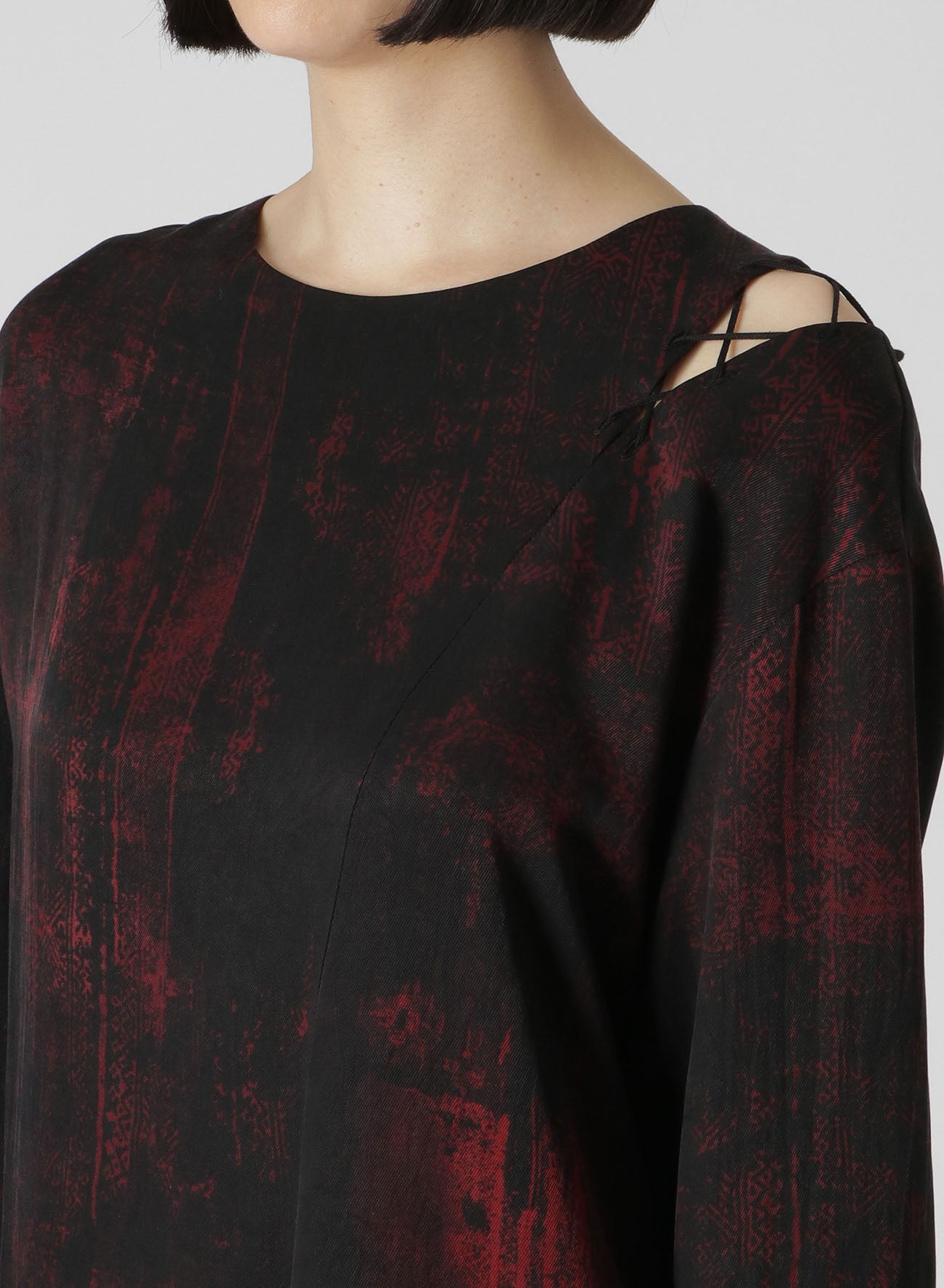 Stylish Cupro Rayon Twill Lace-Up Shoulder Detail Top for Women | Trendy Blouse for Casual Outings & Date Nights
