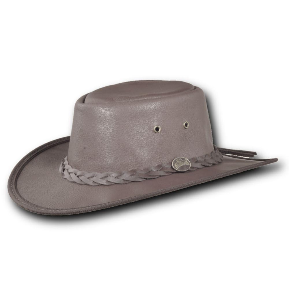 Premium Squashy Mountain Goat Leather Hat for Men & Women - Soft & Durable Outdoor Accessory - Perfect for Hiking, Camping, and Countryside Adventures (Item 2055)