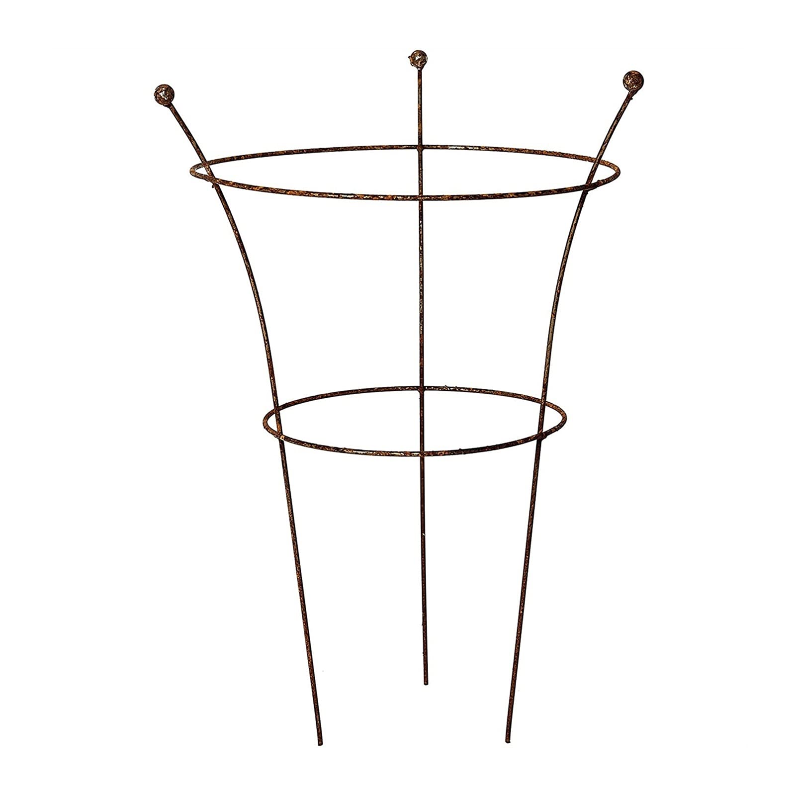 liushop 2-Pack Metal Plant Support Stakes - Garden Plant Cages & Herbaceous Peony Rings for Outdoor Gardening Supplies | Perfect for Supporting Flowers, Vegetables, and Climbing Plants in Your Backyard or Greenhouse
