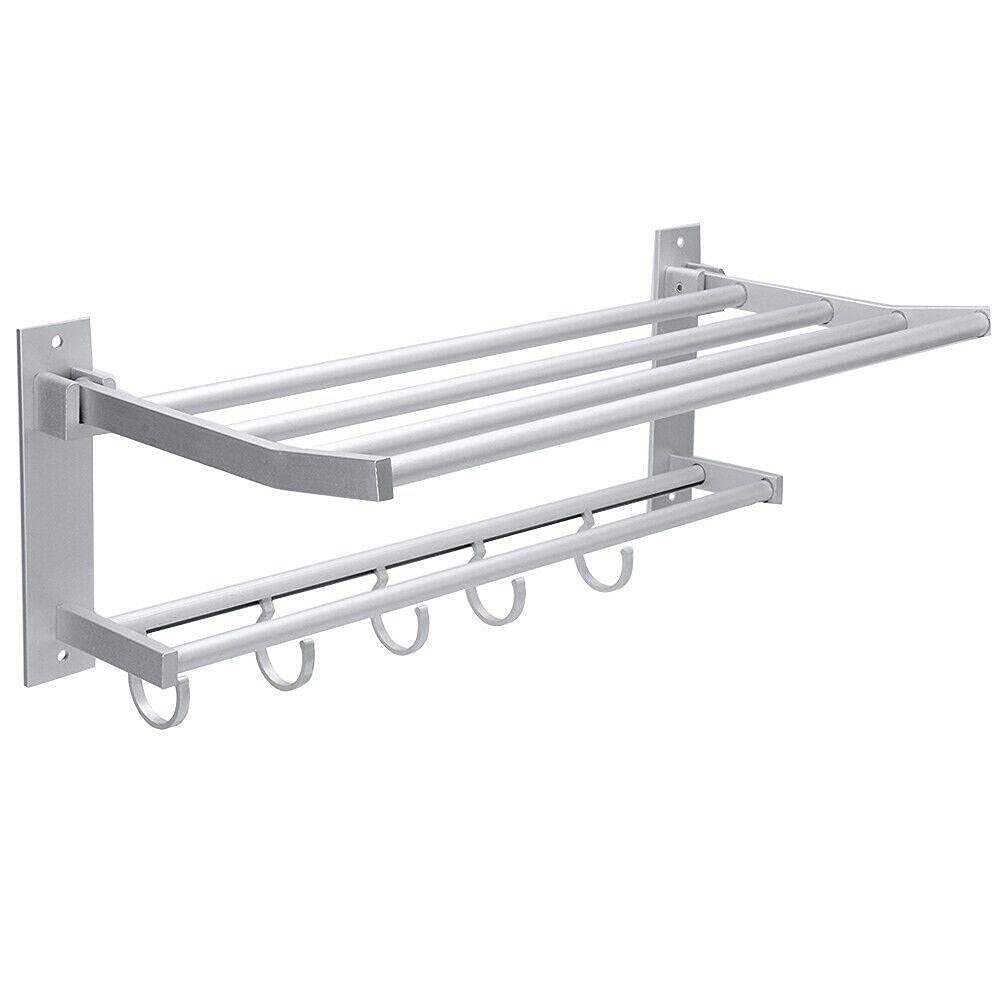 2-Tier Corner Shower Shelf - Bathroom Organizer & Storage Rack for Toiletries, 24