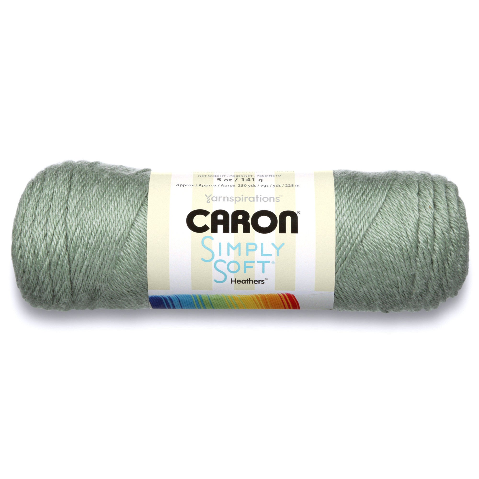 Premium Caron H9700H9503 Simply Soft Heathers Yarn - 5 oz Woodland Heather Acrylic Knitting Yarn - 1 Ball for Crochet, Knitting & DIY Crafts - Perfect for Scarves, Blankets & Baby Clothes