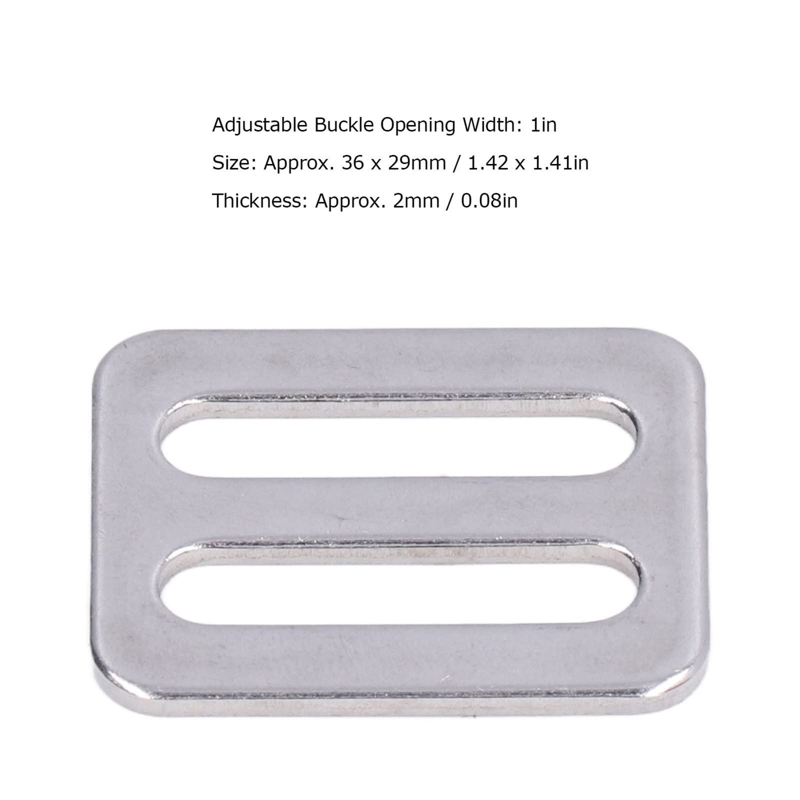 10Pcs Adjustable Stainless Steel 316 Buckle Fasteners - Heavy Duty Backpack Straps, Diving Gear & Luggage Accessories - Perfect for Outdoor Adventures, Travel & Water Sports