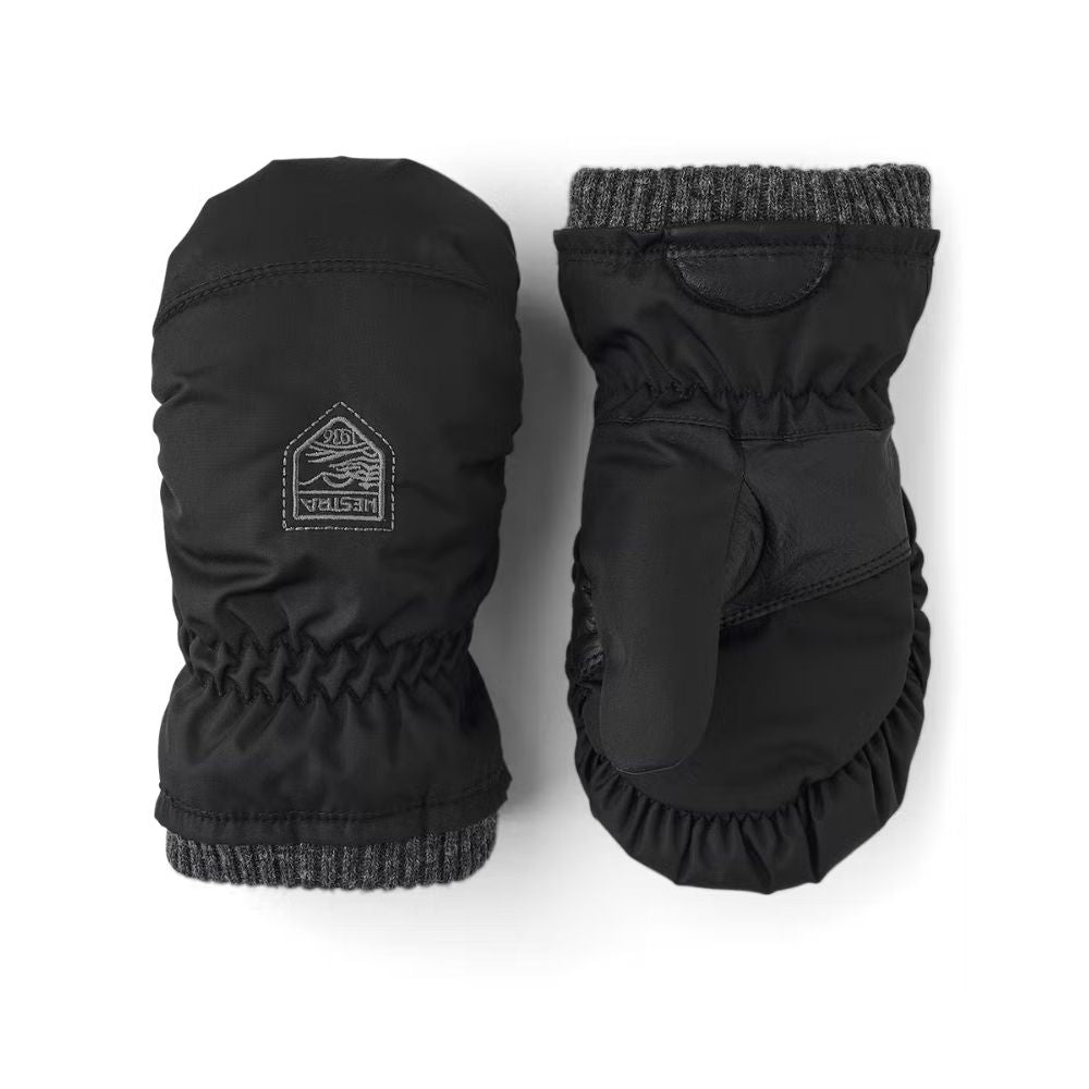 Hestra My First Hestra Gloves - Black Winter Gloves for Kids | Warm & Waterproof for Snow Play, Skiing, and Outdoor Activities