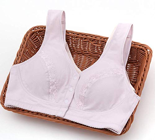 Comfortable Daily Bra with Hook and Loop Closure - Wireless Sleep & Nursing Bra for Women 32-42CD Cups | Perfect for Maternity, Breastfeeding & Lounge Wear