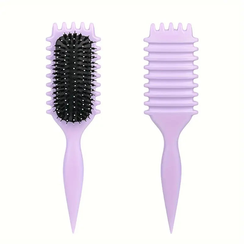 Gildie Curly Girl Hair Brush - Detangling Brush for Curly Hair, No Pull No Breakage, Wide Tooth Comb for Natural Curls - Perfect for Daily Hair Care & Styling at Home or Salon