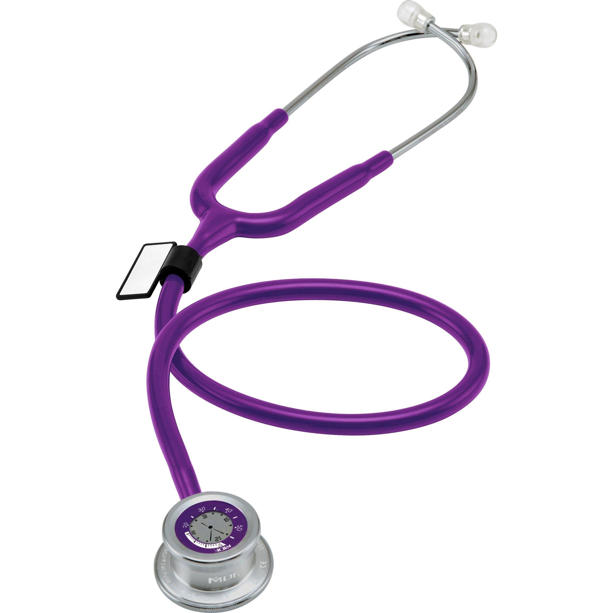 Pulse Time® Professional Purple Stethoscope - Ideal for Nurses, Doctors & Medical Students - Perfect for Clinical Use & Healthcare Training