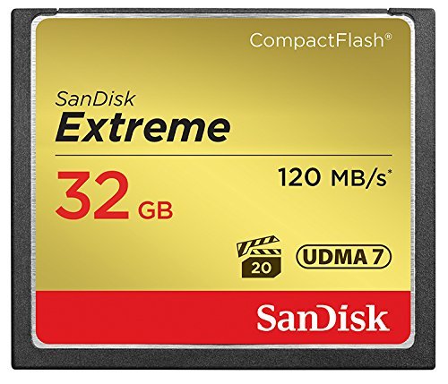 SanDisk Extreme 32GB CompactFlash CF Memory Card - High Speed UDMA 7 for Nikon D300, D300S, D810 DSLR Cameras - Bundle with Microfiber Cloth & Card Reader - Perfect for Professional Photography, 4K Video Recording & Fast Data Transfer