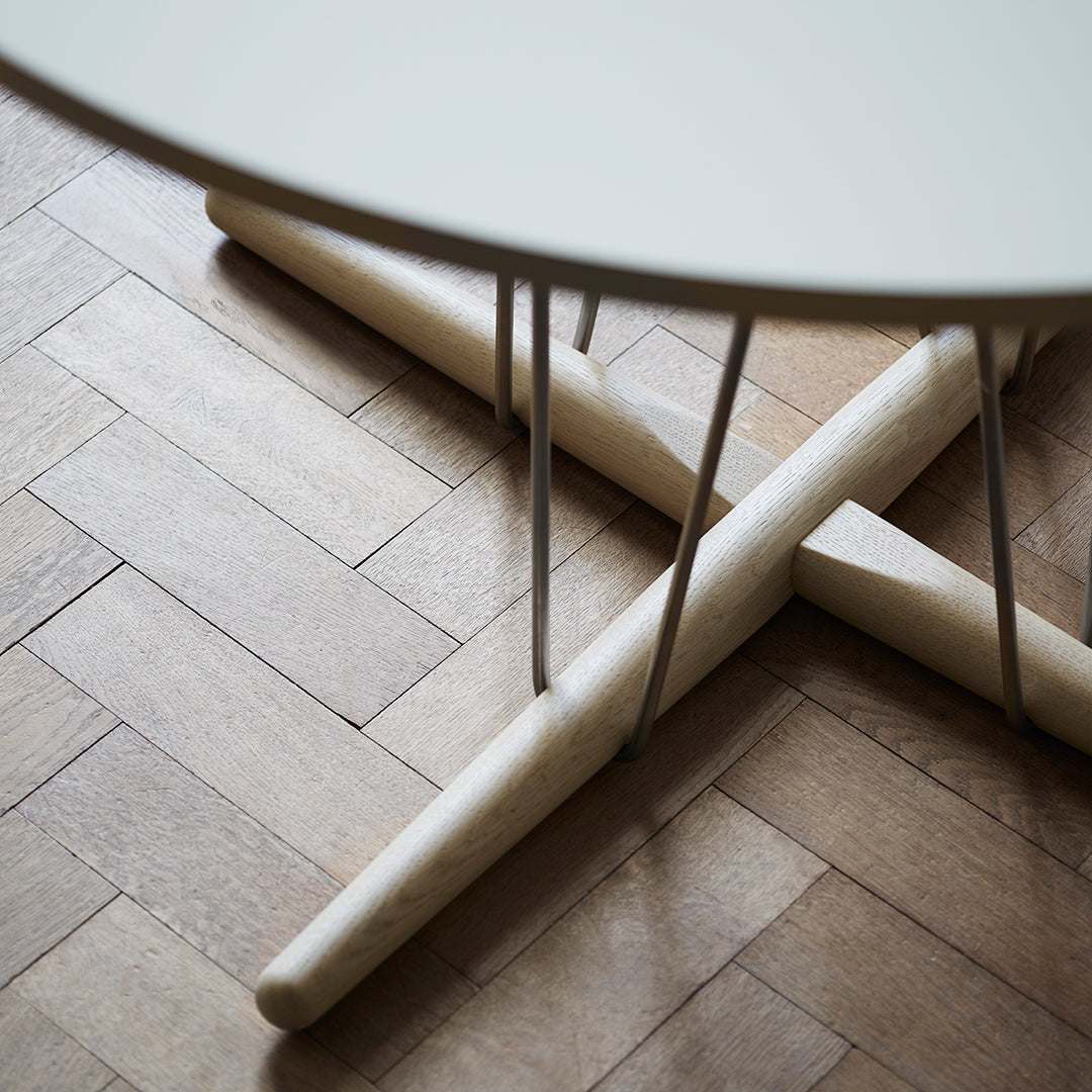 E020 Embrace Table - Modern Minimalist Dining Table for Small Spaces | Perfect for Apartments, Breakfast Nooks & Cozy Kitchens