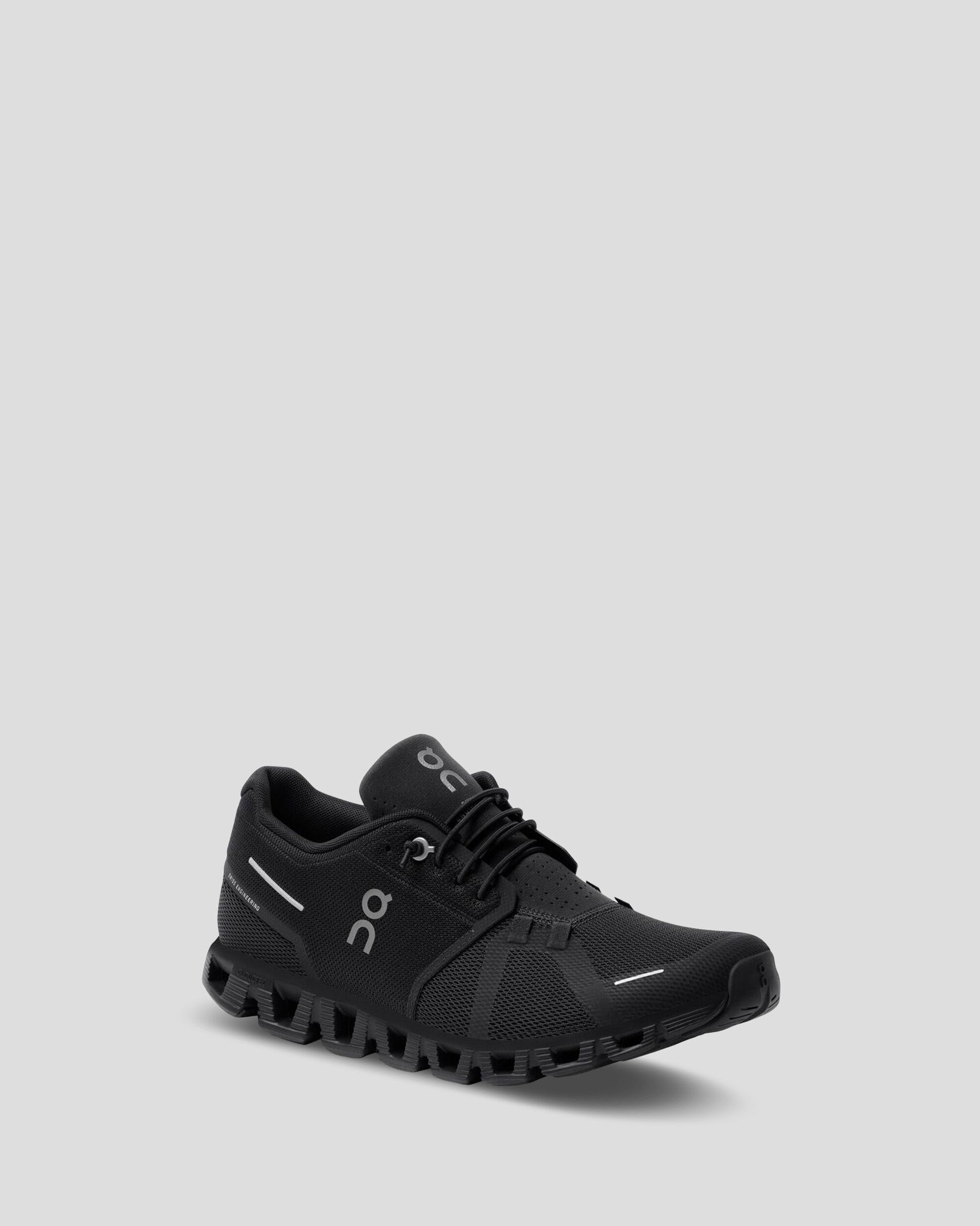 Men's On Cloud 5 Running Shoes - Lightweight Black Athletic Shoes for Jogging, Gym & Outdoor Workouts - Perfect for Marathon Training & Daily Fitness