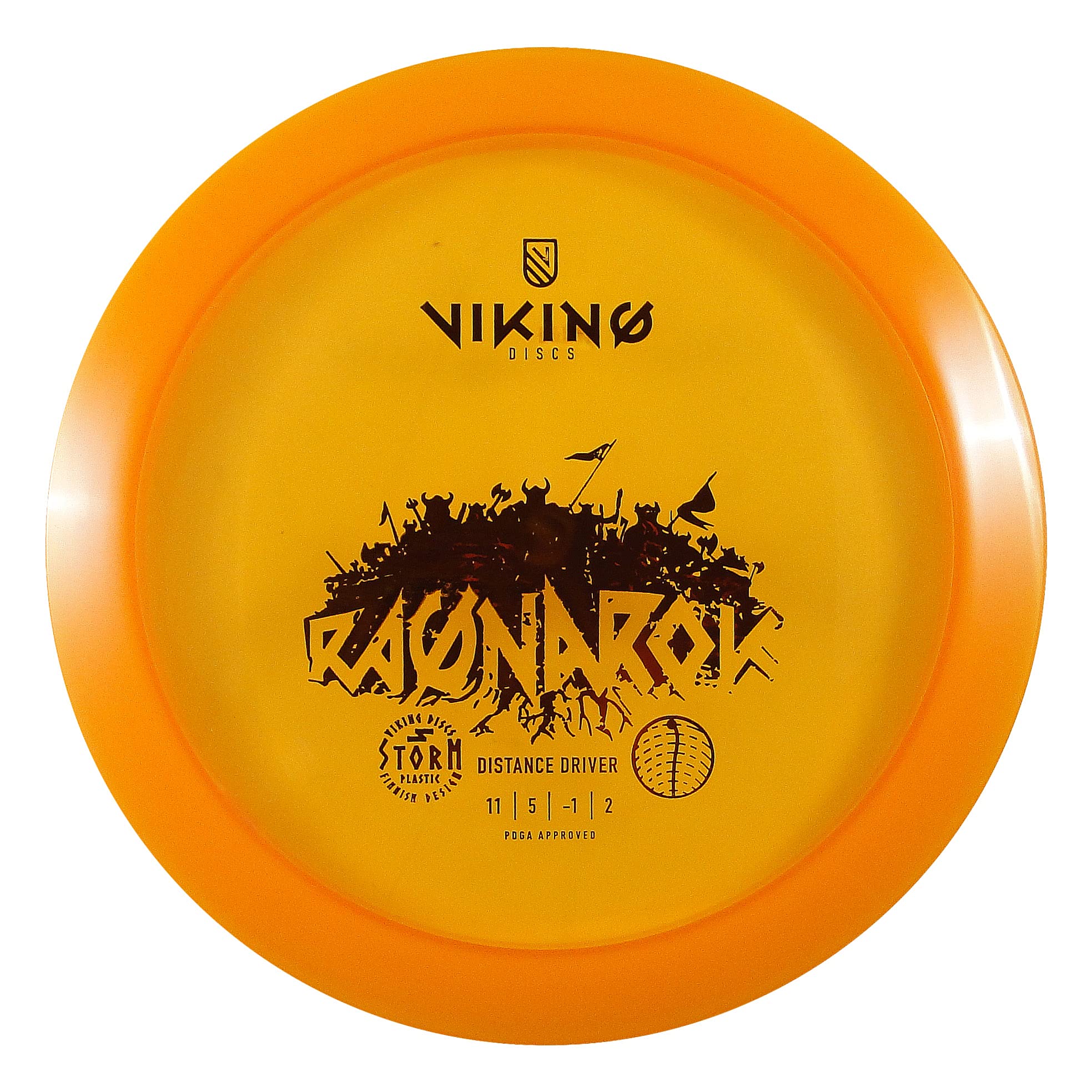 Viking Discs Ragnarok Storm Plastic Disc Golf Driver | Multi-Purpose Flying Disc for Intermediate Players | Perfect for Outdoor Sports, Backyard Games & Disc Golf Tournaments
