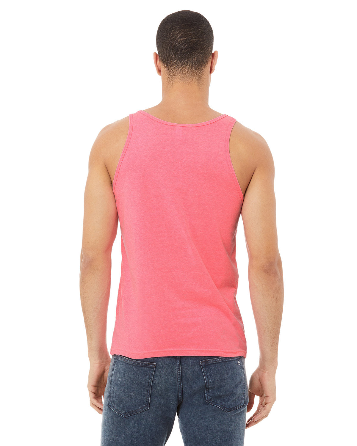 Bella + Canvas 3480 Unisex Jersey Tank Top - Soft Cotton Rib Knit Sleeveless Shirt for Men & Women - Perfect for Gym, Yoga, Summer Outfits and Layering