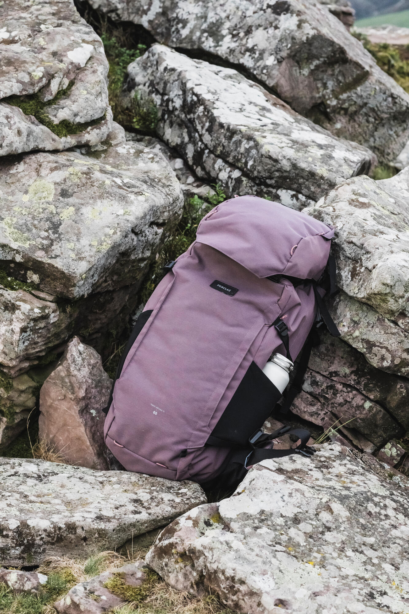 Forclaz Women's Travel 900 60+6L Hiking Backpack - Lightweight Waterproof Backpacking Pack for Outdoor Adventures & Travel