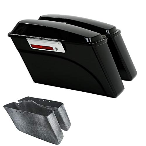 Saddlebags Style A: Vivid Black color