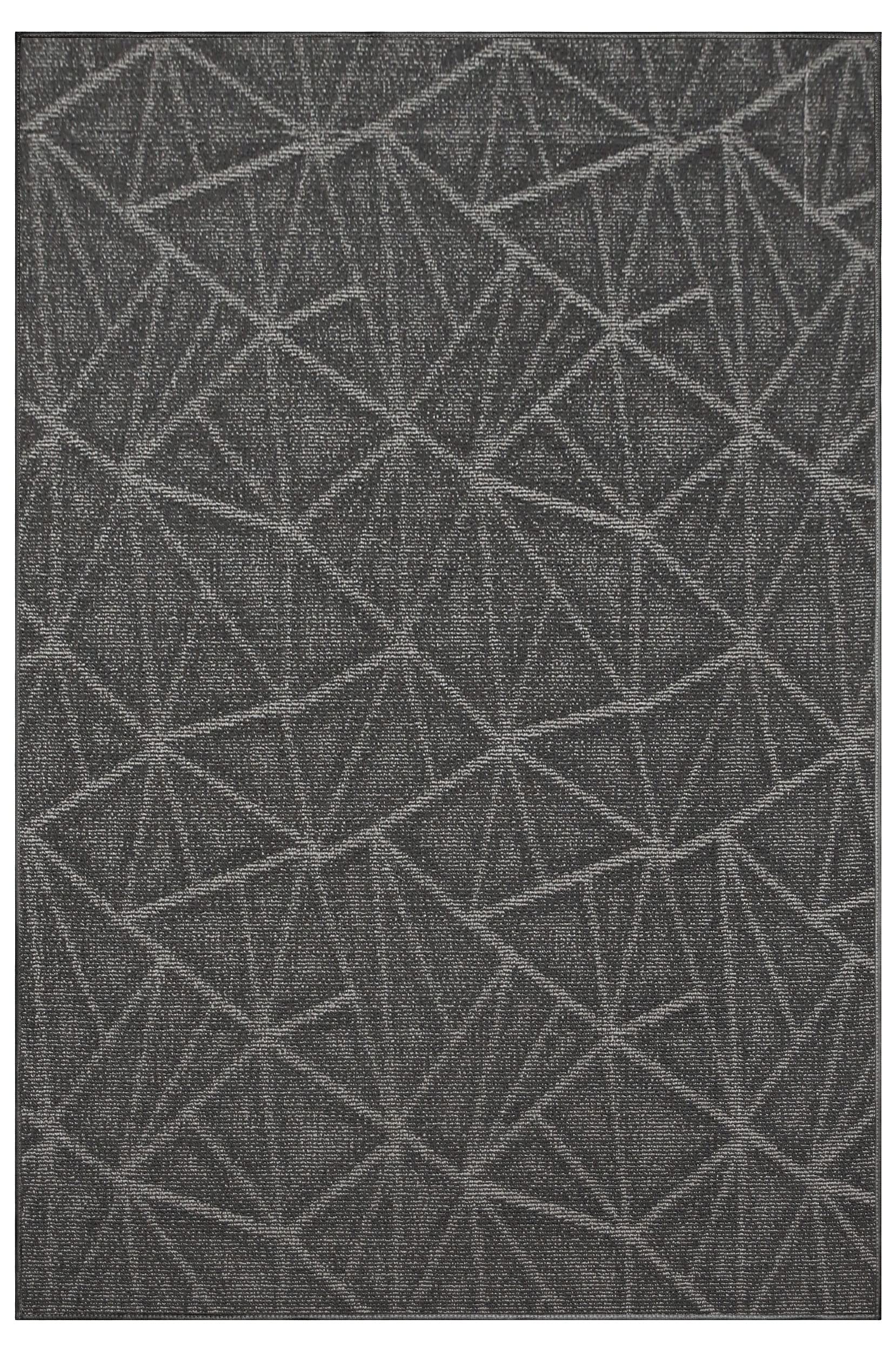 Premium Modern Indoor/Outdoor Gray Area Rug - 8' x 9' Rectangle Commercial & Home Decor Carpet for Living Room, Bedroom, Wedding, Kids Play Area - Made in USA | Durable & Stylish Floor Mat for Office, Patio, and High-Traffic Spaces
