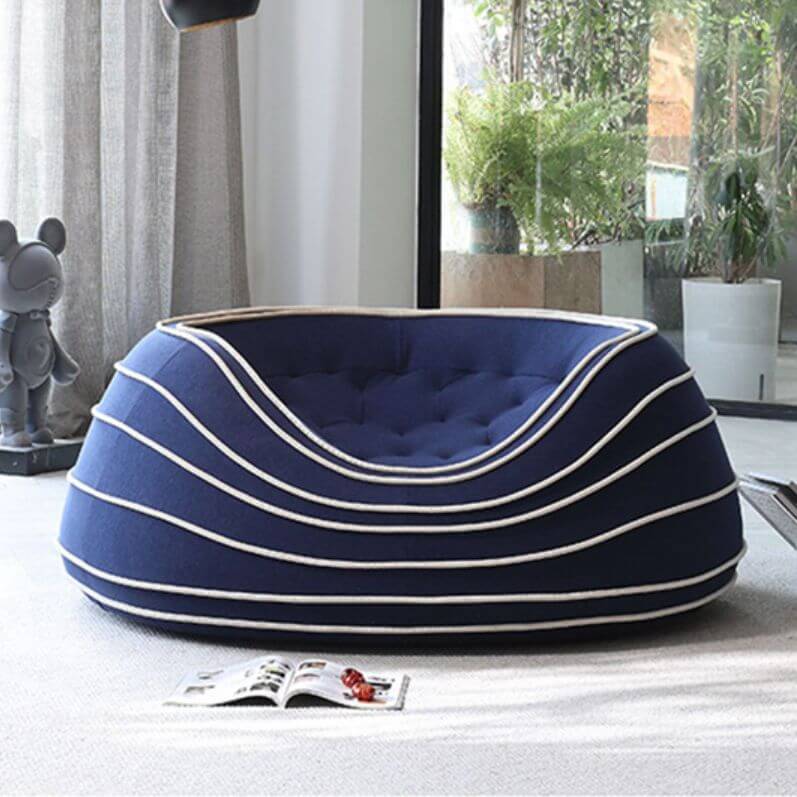 Large Oversized Sherpa Upholstery Bean Bag Chair - Luxurious Sponge Filled Seating for Relaxation | Perfect for Living Rooms, Bedrooms & Game Rooms