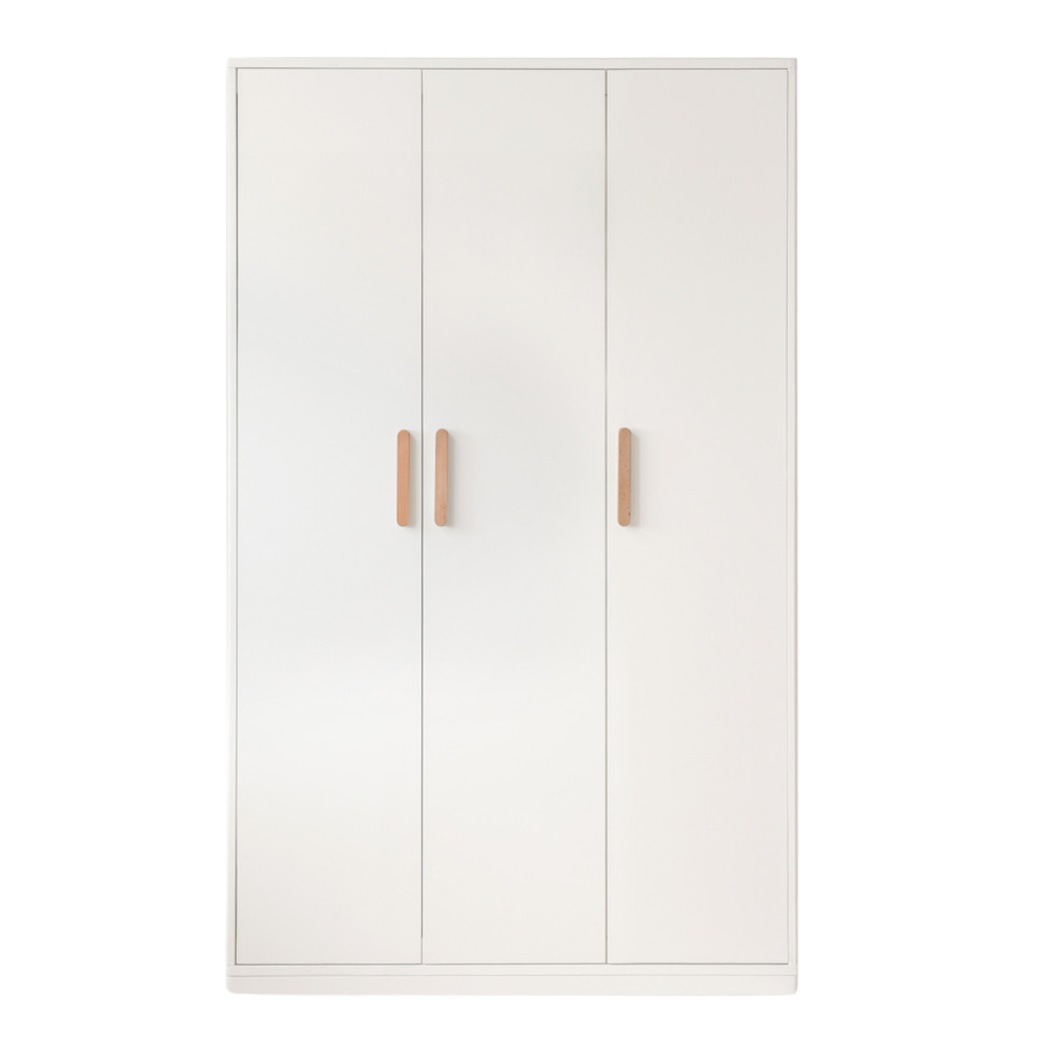 Pine Solid Wood Wardrobe - Cream Style Modern Closet for Bedroom, Living Room & Office Storage
