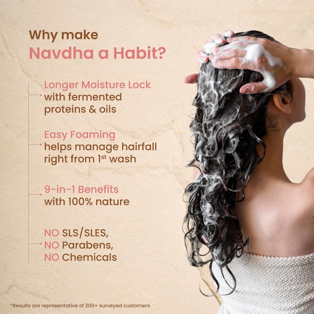 Nat Habit Sulfate-Free Natural Five Oils Hibiscus Hair Growth Shampoo for Women & Men - 2 Pack (500ml Total) - Promotes Thicker, Healthier Hair - Ideal for Daily Use & Scalp Care