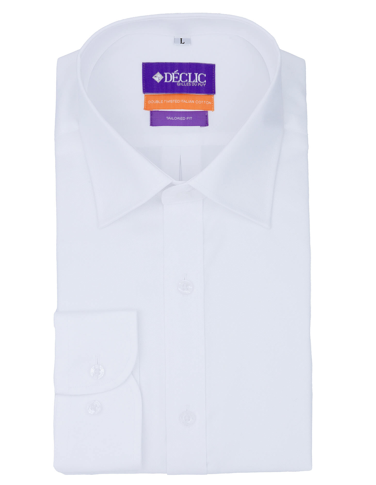 DÉCLIC Sel Tailored Shirt for Men - Premium Single Cuff Dress Shirt - Formal & Business Attire for Office, Weddings & Special Occasions