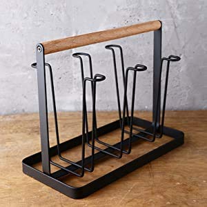 Dime Store Cup Stand - 6 Glass Holder for Kitchen, Home & Restaurants - Organize Coffee & Tea Mugs Perfectly for Countertops & Dining Tables
