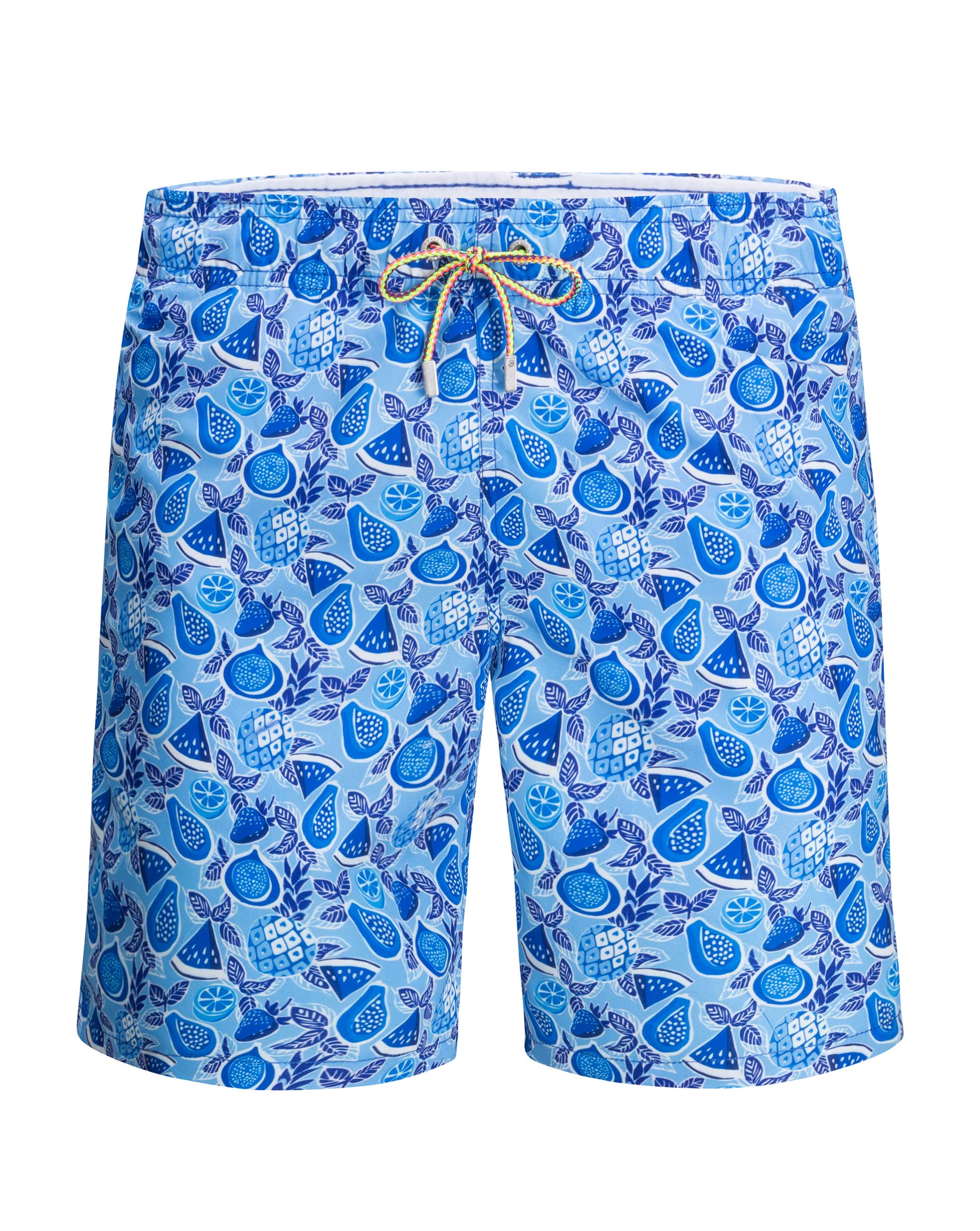 Bugatchi Men's Quick-Dry Pattern Swim Shorts - Stylish Swim Trunks for Beach & Pool - Comfortable Bathing Suits for Vacation & Water Sports