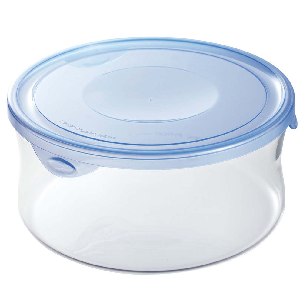 Iwaki Heat-Resistant Glass Food Storage Container with Lid - Round Shape for Microwave, Oven & Freezer - Perfect for Meal Prep, Leftovers & Bento Boxes