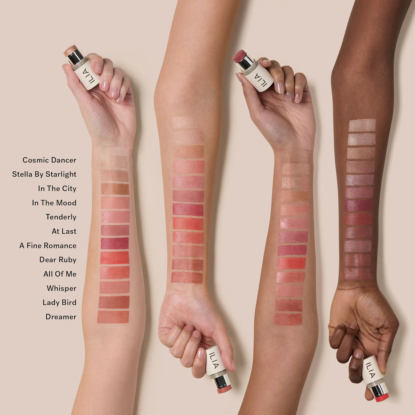 ILIA Multi Stick - Cream Blush, Lip & Cheek Tint | Natural & Vegan Makeup | Perfect for On-the-Go Touch Ups & Travel Makeup Essentials