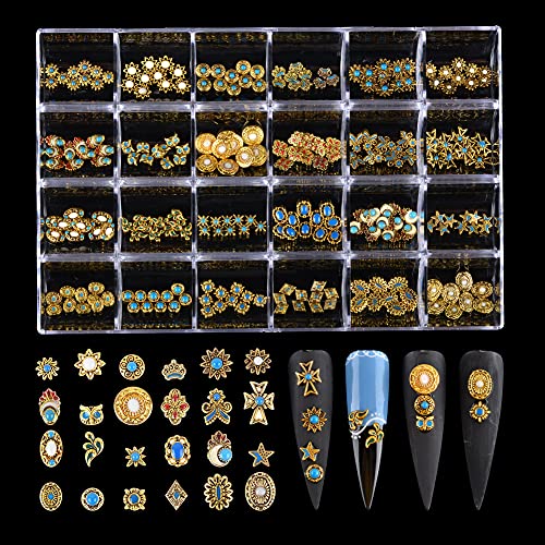 24 Styles,Gold Retro Metal Alloy