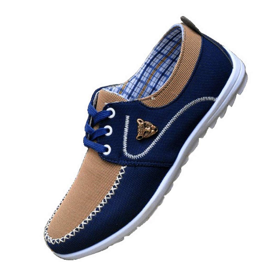 Men's Casual Canvas Shoes - Breathable Flat Jogging & Driving Sneakers for Everyday Wear | Perfect for Walking, Running Errands and Road Trips