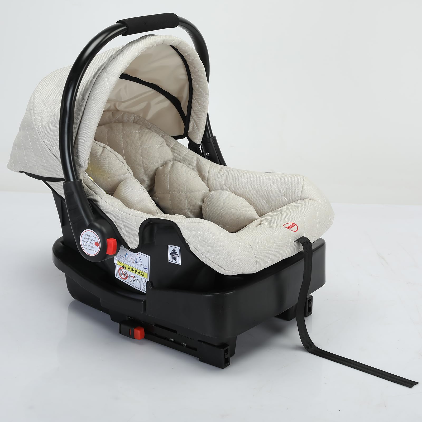 3 in 1 Convertible Baby Stroller Travel System - Reversible Luxury Infant Pushchair with Foldable Design & Car Seat Base | Perfect for Newborns, Toddlers & Travel | UDV9-WHITE Stroller for Park Walks, Shopping & Family Outings