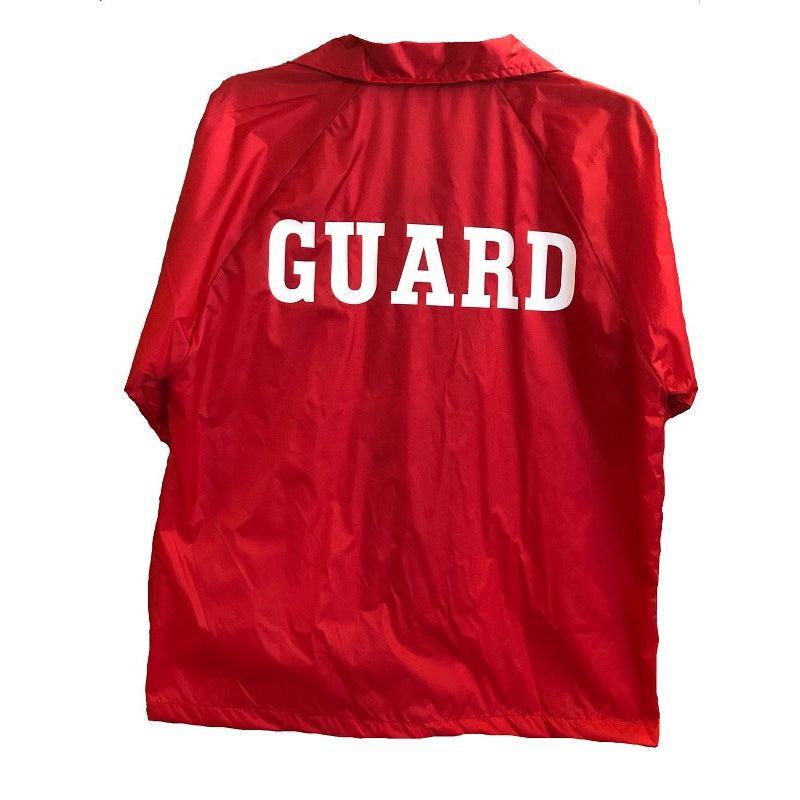 Waterproof Nylon Jacket with Guard Logo - Lightweight Windbreaker for Outdoor Activities, Hiking & Casual Wear