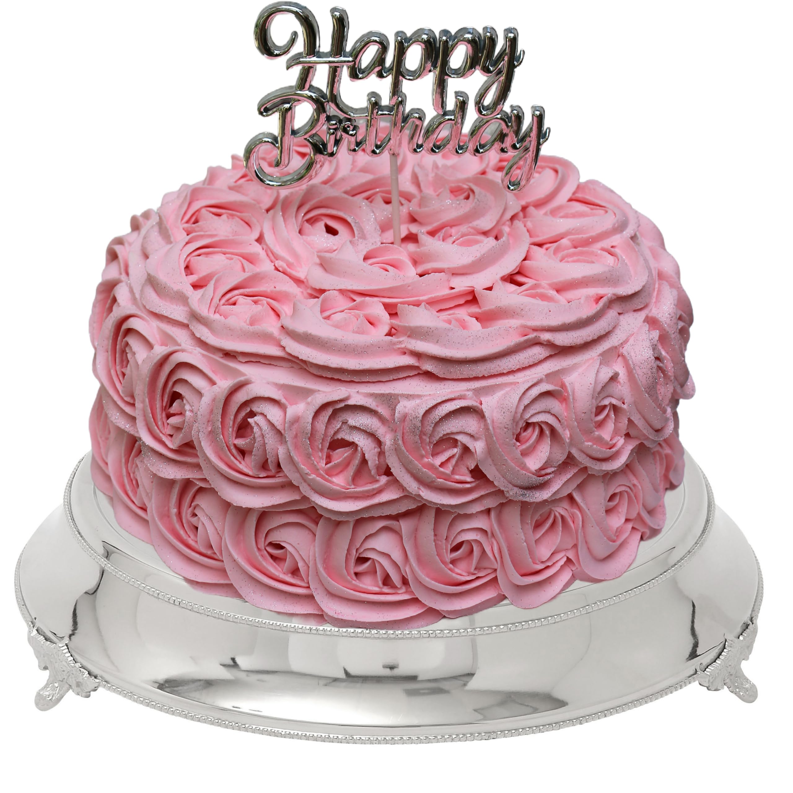 Urban Designs Event Essentials Round Display Cake and Dessert Stand - Elegant Serving Tray for Weddings, Birthday Parties & Buffet Displays
