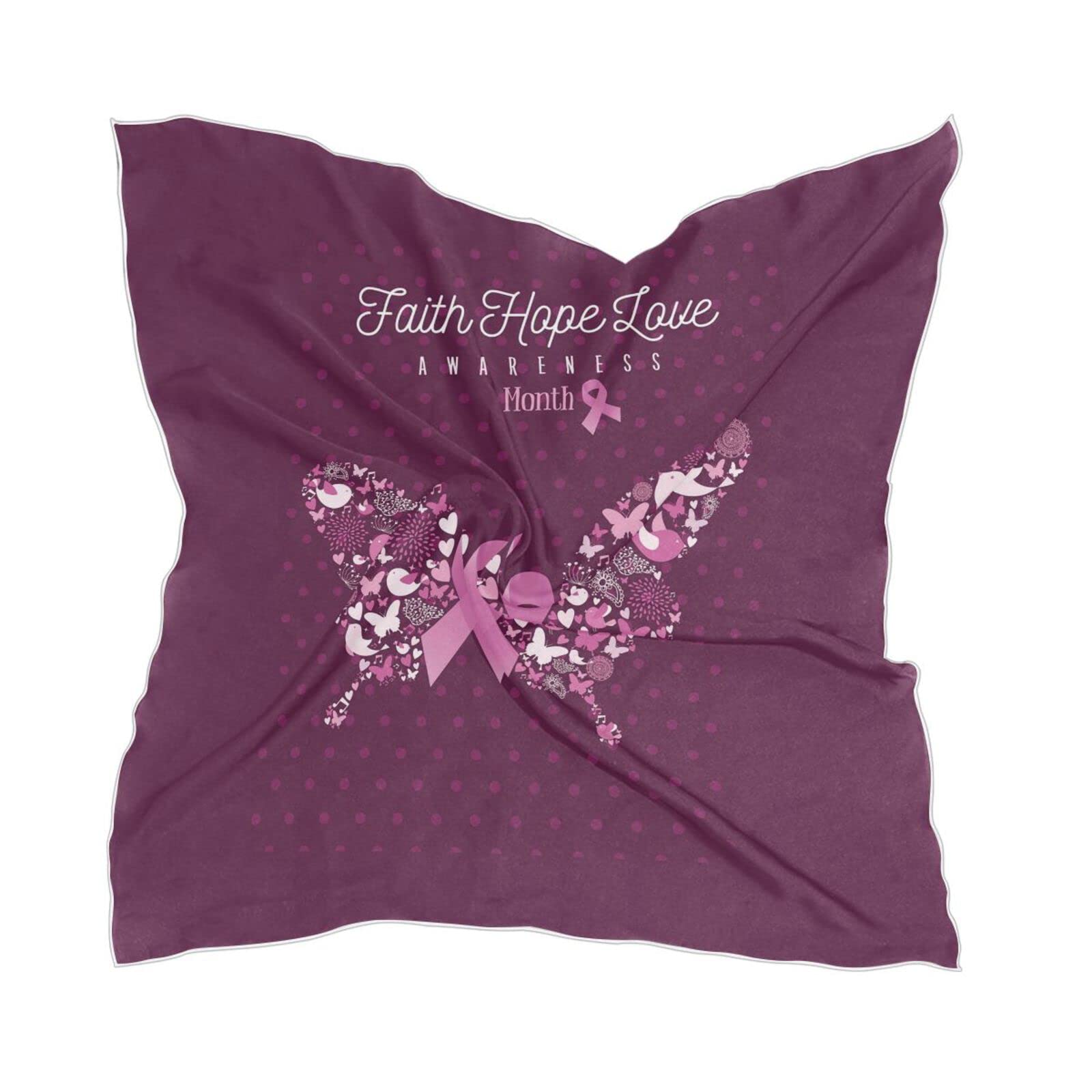 Elegant Women's Square Silk Scarf - Versatile Neckerchief, Headscarf & Shawl Wrap in Soft Chiffon - Perfect for Office, Travel, and Special Occasions