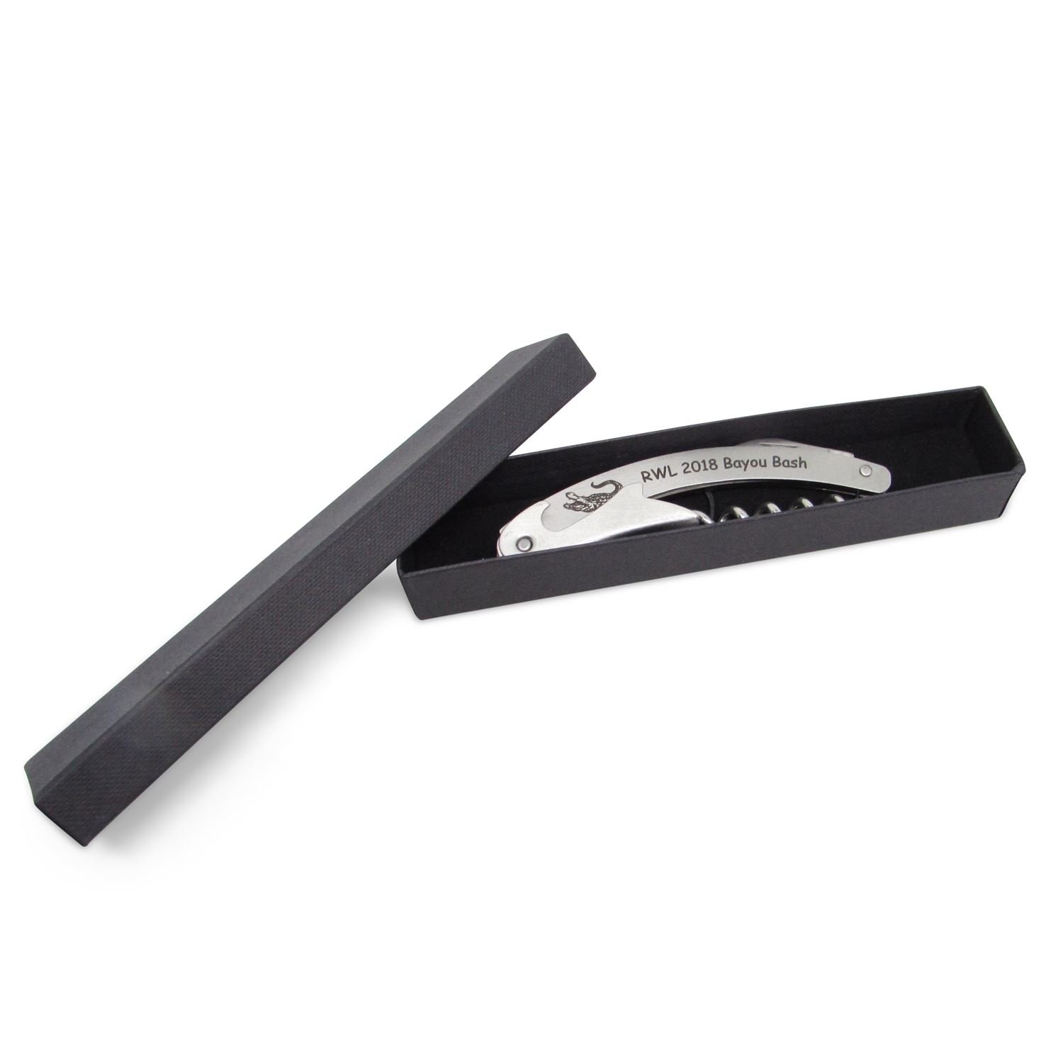 Personalized Metal Corkscrew with 3 Functions - Laser Engraved Wine Bottle Opener in Elegant Gift Box - Perfect for Weddings, Anniversaries & Housewarming Gifts