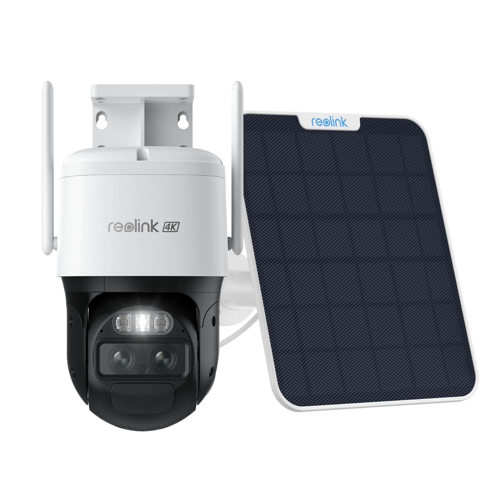 REOLINK Dual Lens 4G LTE Cellular Security Camera with Auto Tracking, No WiFi Needed, Solar Powered Outdoor Camera, 6X Hybrid Zoom, 4K Color Night Vision, Motion Alerts & Playback - Ideal for Home Security, Farm Monitoring, and Business Surveillance