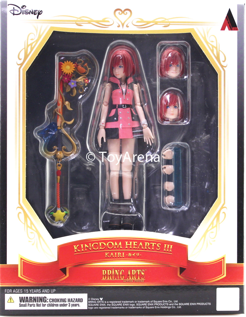Bring Arts Kingdom Hearts III Kairi Action Figure by Square Enix - Collectible Anime Character Statue for Gamers & Fans | Perfect for Display, Gifts, and Cosplay Inspiration