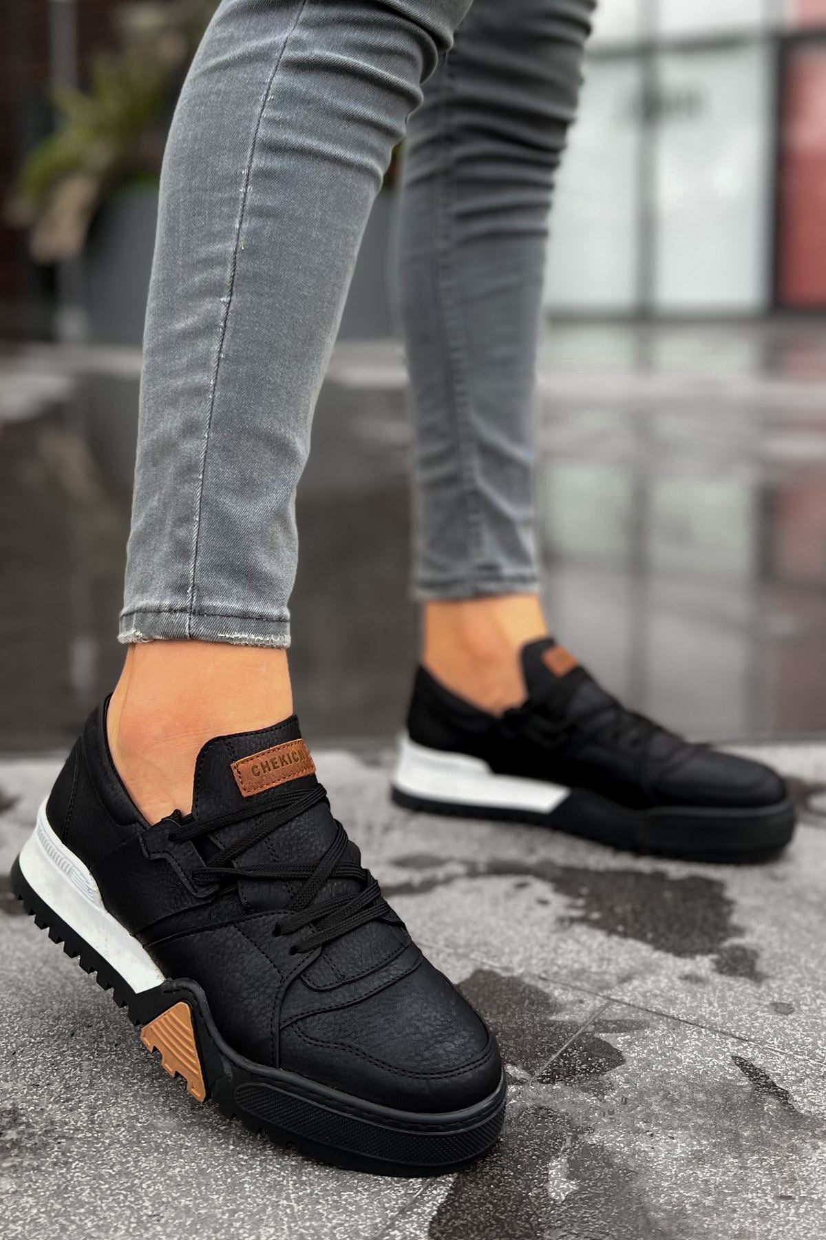 GBT Warrem Men's Casual Shoes - Black/Black | Comfortable & Stylish for Daily Wear, Outdoor Activities & Work