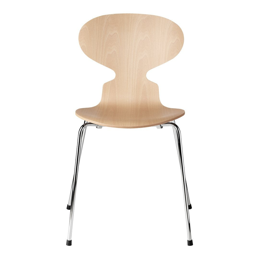 Ant Chair 3101 - Clear Lacquered Stackable Modern Design Chair for Home, Office & Cafe | Durable & Space-Saving Seating Solution