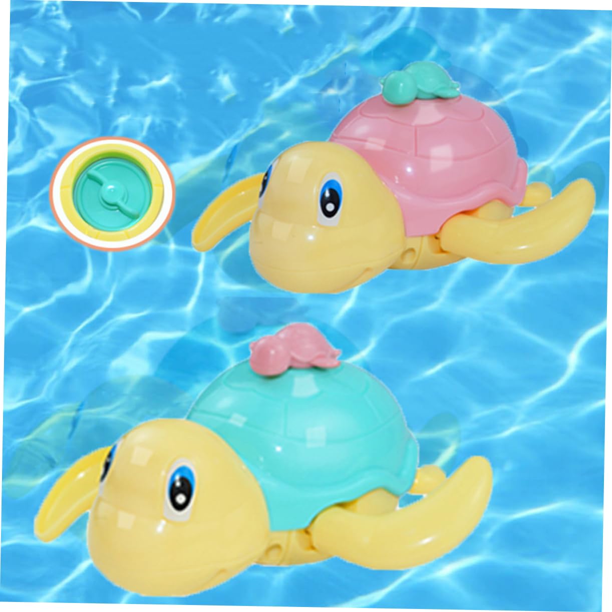 TOYANDONA 4-Piece Wind-Up Bath Toys Set - Fun Clockwork Swimming Animals for Kids Bath Time & Pool Play - Perfect Water Play Toys for Toddlers & Infants