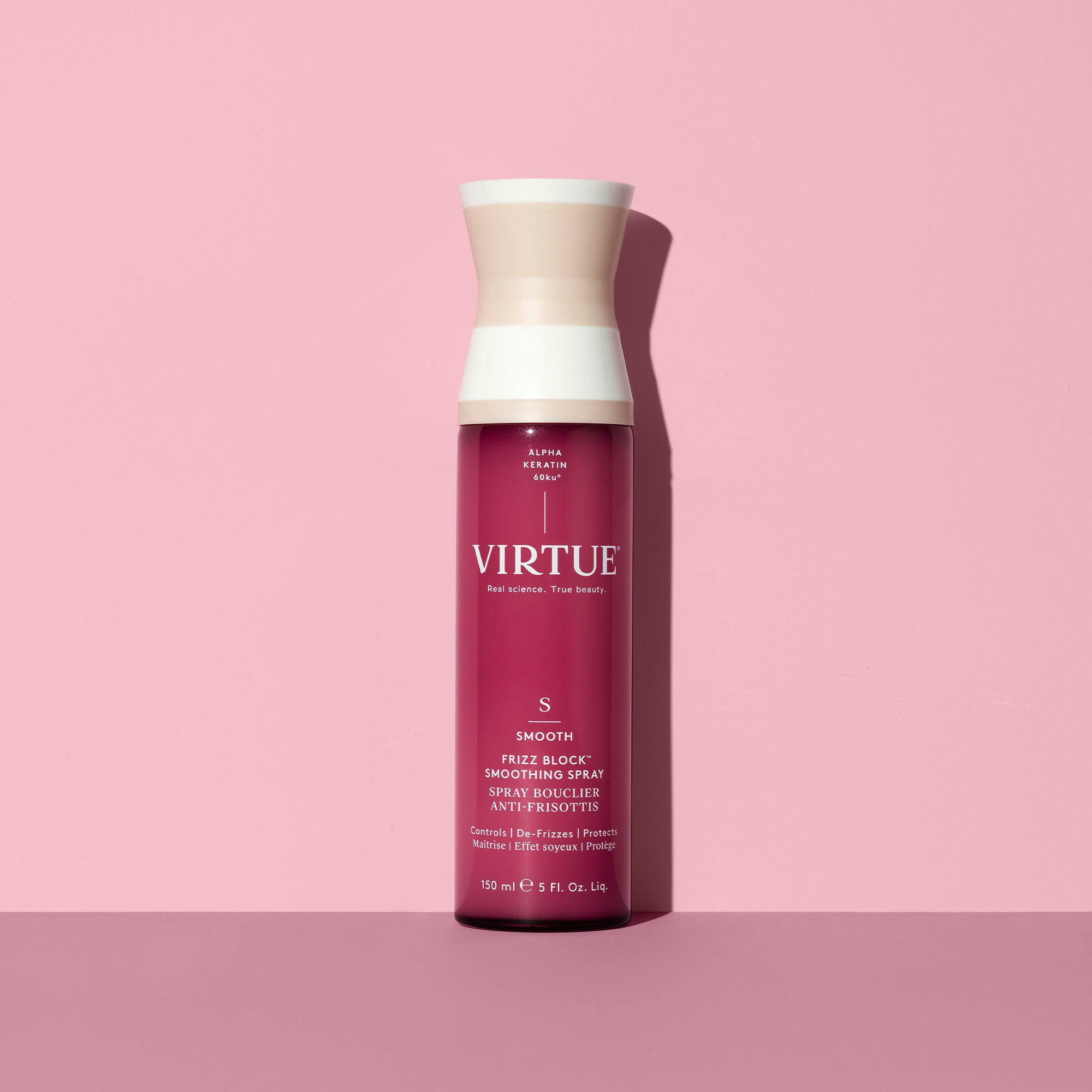 Frizz Block Smoothing Spray for Hair - Anti-Frizz & Shine Serum for Straight, Curly & Wavy Hair - Perfect for Daily Styling & Humidity Protection