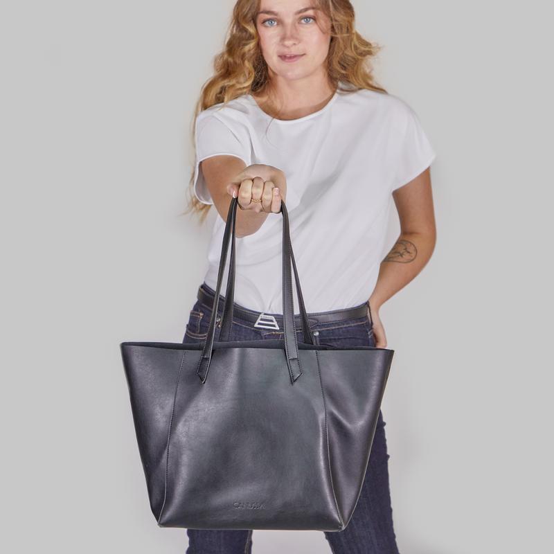 Canussa Black Totissimo Bag - Stylish & Durable Handbag for Women | Perfect for Work, Travel & Everyday Use