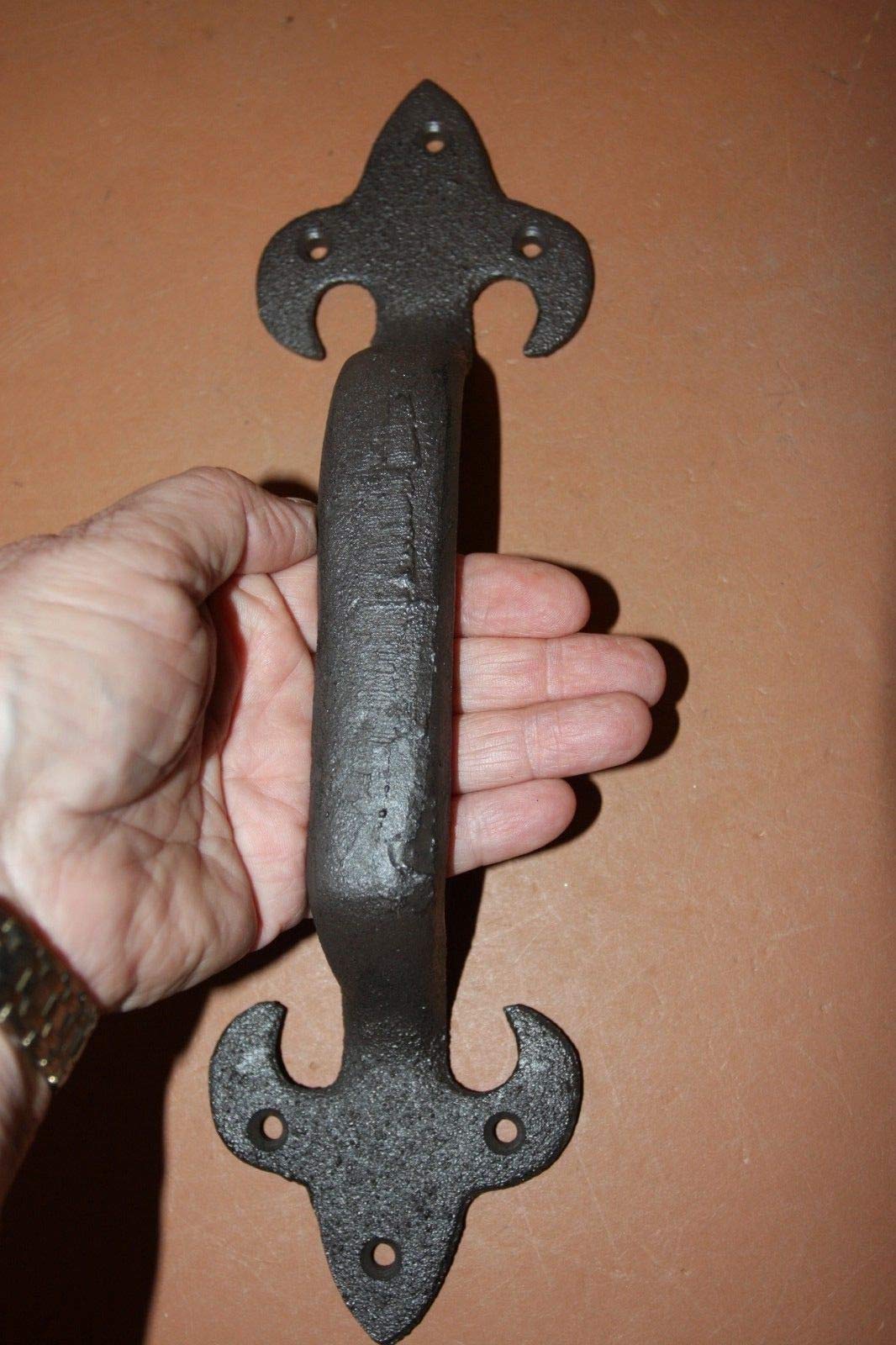 10-Pack Heavy Duty Large Fleur De Lis Cabinet Handles - 11.5