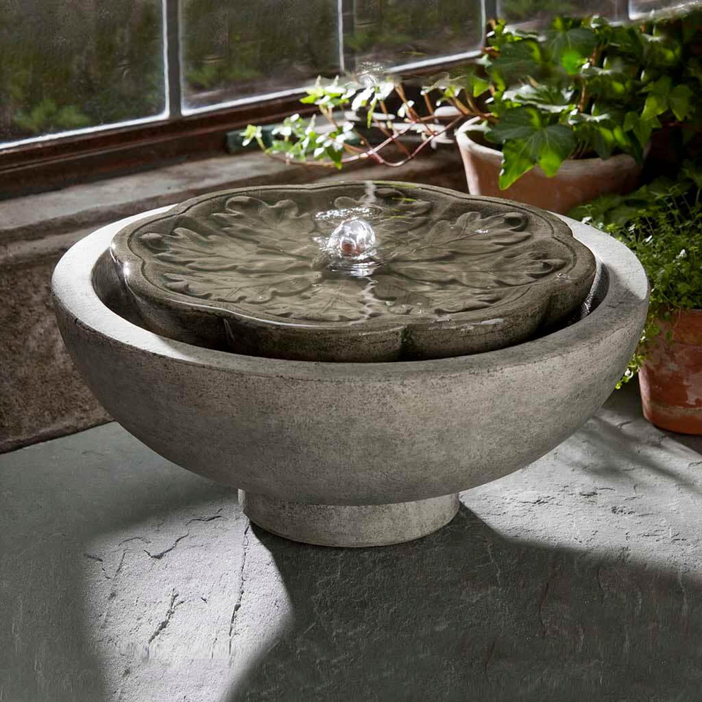 Campania International M Series Flores Outdoor Garden Fountain - Elegant Water Feature for Patio, Yard, and Landscape Decor