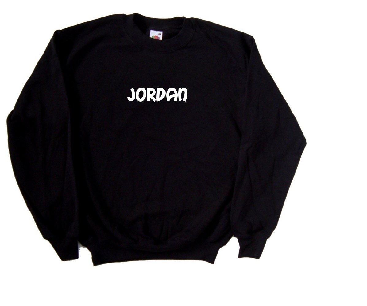 Jordan Text Black Sweatshirt - 男士休闲运动连帽衫，舒适保暖，适合日常穿搭、健身运动及户外活动
