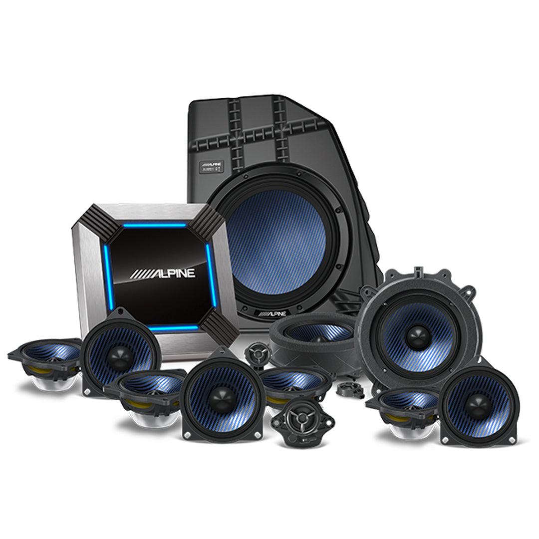 Alpine PSS TSLA 22Y - 13 Speaker Premium Car Audio System Upgrade Kit for Tesla Model Y 2022 | Enhanced Bass & Crystal Clear Sound for Road Trips & Music Lovers